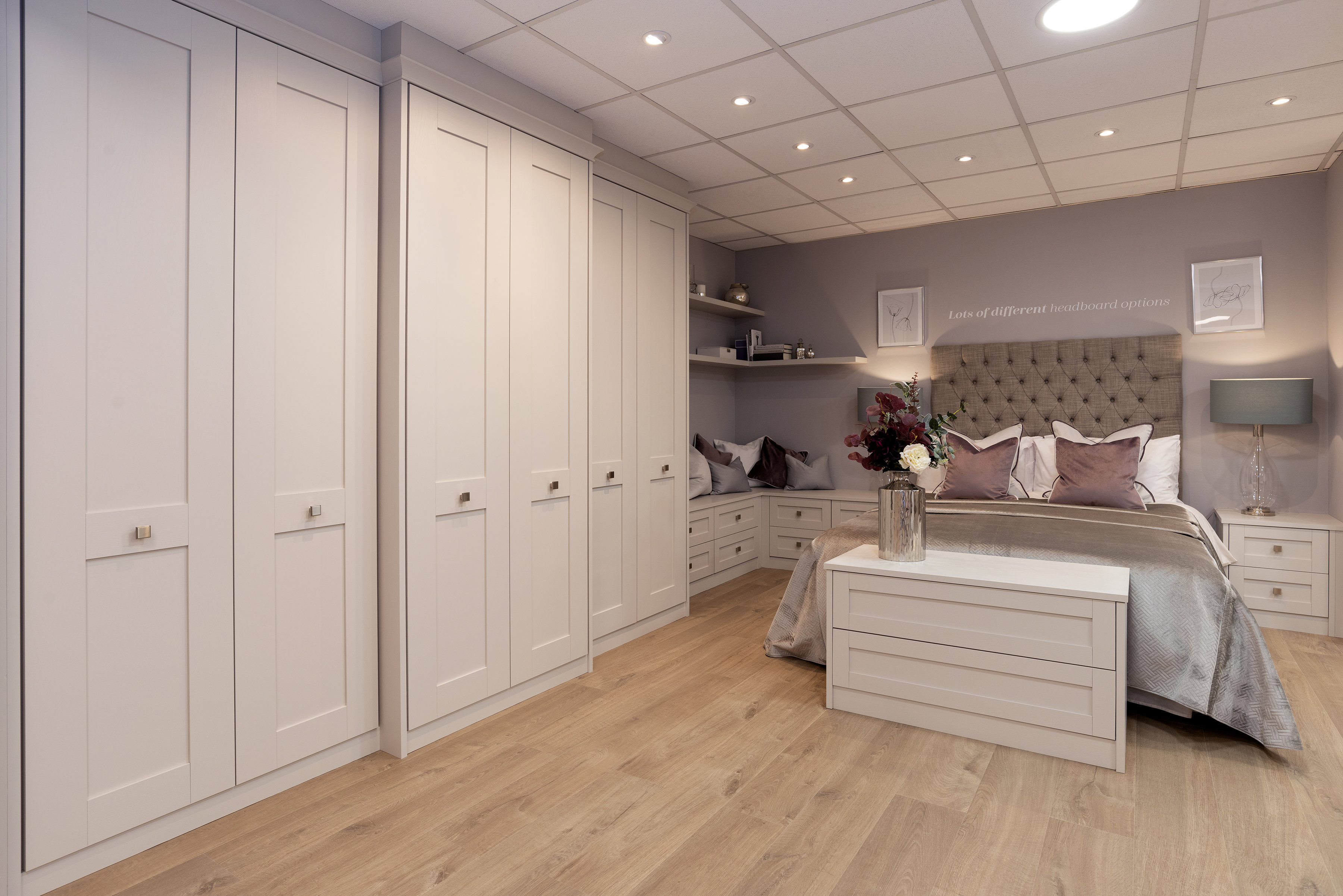 Croft Dove Grey Bedroom Fitted Wardrobes