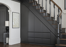 Graphite matt Saponetta understairs fitted storage