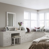 Croft fitted home office furniture in white finish