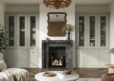 Croft fitted living room furniture in French grey finish