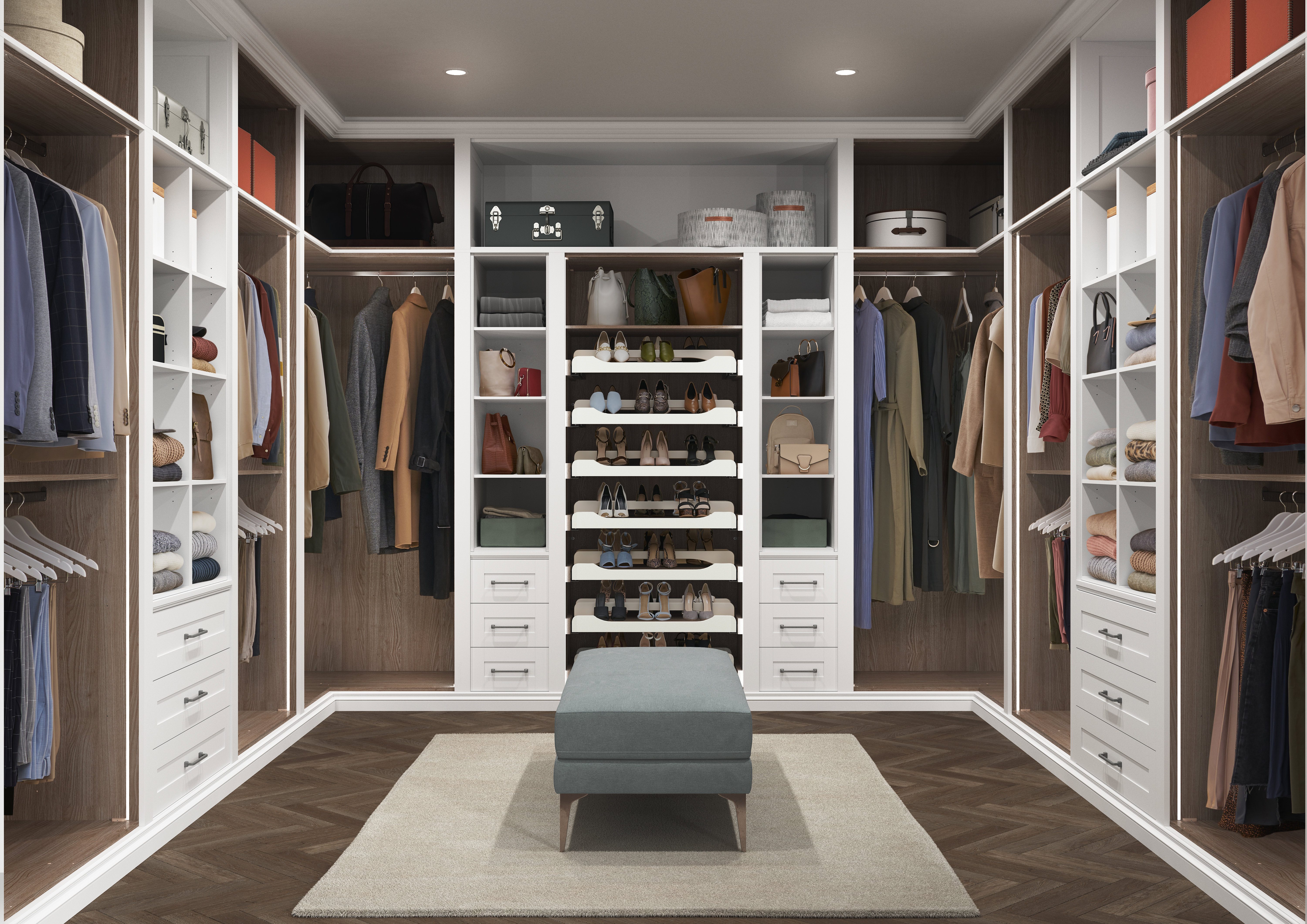 Langton white bedroom walk in