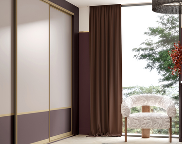 sliding wardrobe doors in Bronze Metallic Glass & Juniper