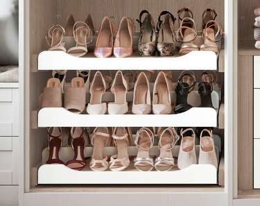 Built in shoe rack storage unit