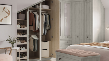 Willesley Nordic Grey Bedroom Interior