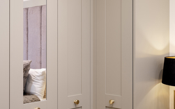 Croft French Grey Bedroom Fitted Wardrobe