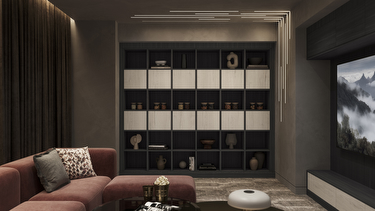 Aspen Anthracite & Driftwood fitted cinema living room furniture