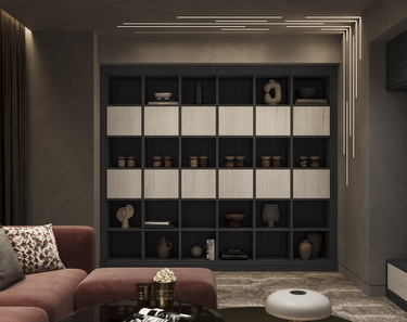 Aspen Anthracite & Driftwood fitted cinema living room furniture
